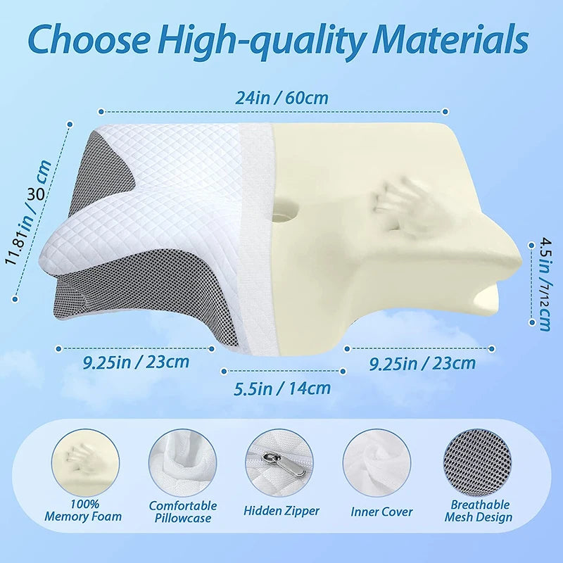 REST EASY Memory Foam Cervical Pillow